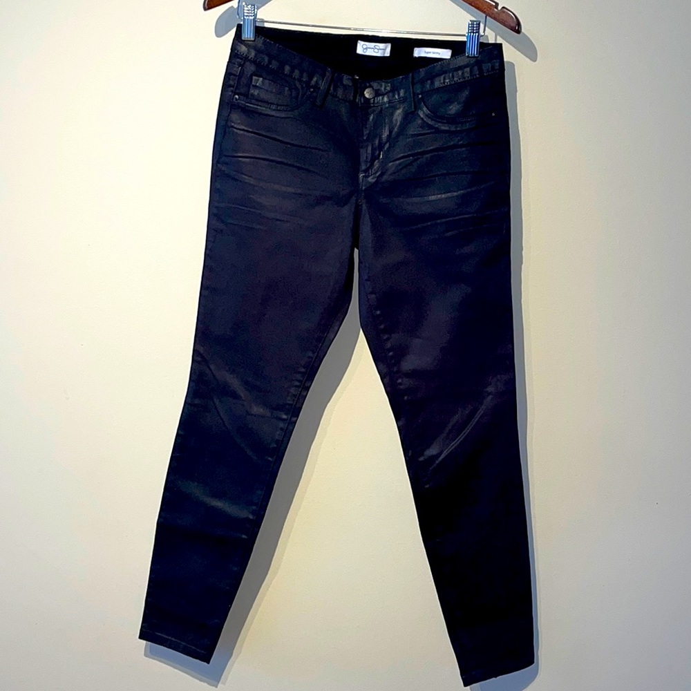 NWOT Waxed denim super skinny jeans. (8)